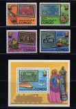 Congo 1979 - Rowland Hill, timbru pe timbru, serie si colita neuzata