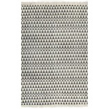 Covor Kilim, negru/alb, 120 x 180 cm, bumbac, cu model