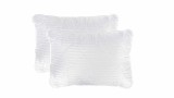 Cumpara ieftin Set 2 Perne Somnart Microfibra Striata 50x70 cm, Umplutura Antiaglomeranta, Lavabile 90 grade, Certificat Oeko-Tex