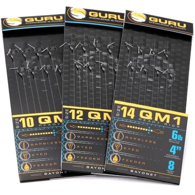 Carlige Legate Guru Bayonets QM1, Carlig Nr.10, 0.22mm, 10cm, 8buc/pac foto