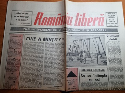 romania libera 5 septembrie 1990-art. nimic nou pe frontul din golf foto