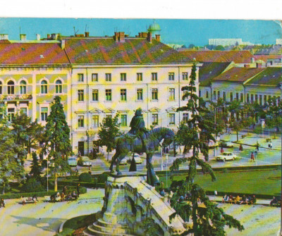 CPI B 11300 CARTE POSTALA - CLUJ. STATUIA LUI MATEI CORVIN foto