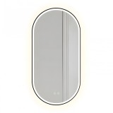 Oglindă LED OVL 50x100cm Black