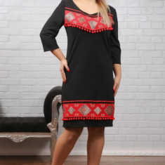 Rochie de ocazie traditionala Nora NegruMarimea