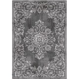 Covor Model Mira 24016-196, Marime 60 x 110 cm, Gri, Inaltime Fir 6 mm, Antialergic, Polipropilena, Living, Dormitor, Sufragerie, Birou