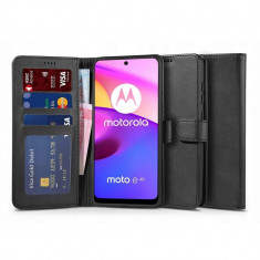 Husa Tech-Protect Wallet Wallet pentru Motorola Moto E20/E30/E40 Negru