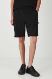 Medicine pantaloni scurți din bumbac culoarea negru