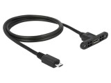 Cablu USB 2.0 Micro USB B 1m Negru DELOCK 85246
