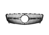 Grila masca radiator Mercedes Clasa A (W176), 2016-08.2018, Fata, gri inchis, Aftermarket