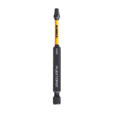 Set 2 biti pentru insurubare de impact, DeWalt Flextorq DT70568T-QZ, profil Torx, T 20, 89 mm foto