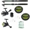 Set complet de pescuit cu 2 lansete 3,6m Cool Angel, doua mulinete si accesorii