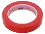 Bandă de marcare roșie 33m x 19mm