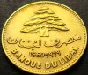 Moneda exotica 25 PIASTRES - LIBAN, anul 1969 * cod 4193 A, Asia
