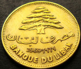 Cumpara ieftin Moneda exotica 25 PIASTRES - LIBAN, anul 1969 * cod 4193 A, Asia