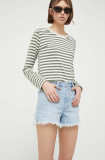 Hollister Co. pantaloni scurti jeans femei, neted, high waist