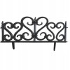 Gard de gradina, plastic negru, set 4 buc,&nbsp;59.5x37 cm GartenVIP DiyLine, Gardenline