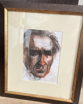 Expresie - Cioran de Manuel Mănăstireanu, pastel foto
