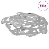 vidaXL C&acirc;rlig cu Gaura de Cheie 3673 pcs Argintiu 45 x 16 x 3.5 mm 864836