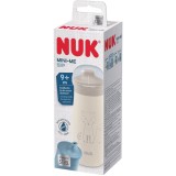 Cana NUK Mini-Me din Oțel Inoxidabil, cu cioc dur de băut, rezistent la mușcături, anti-curgere, 300 ml, de la 9 luni, fără BPA, 1 bucată, Vulpe