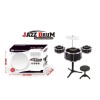 Set Tobe Copii Jazz Drum cu Scaun, 3 Tobe &amp; Cinel, Jucarie Muzicala, +3 Ani
