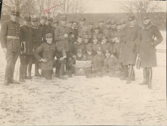 A594 Fotografie ofiteri romani sabii Scoala speciala infanterie Sibiu 1929 foto