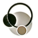 Lustra LED cu cristal PRISMIQ 30W, 3 Cercuri, lumina Rece/Calda/Neutra, Negru ModernLight Concept
