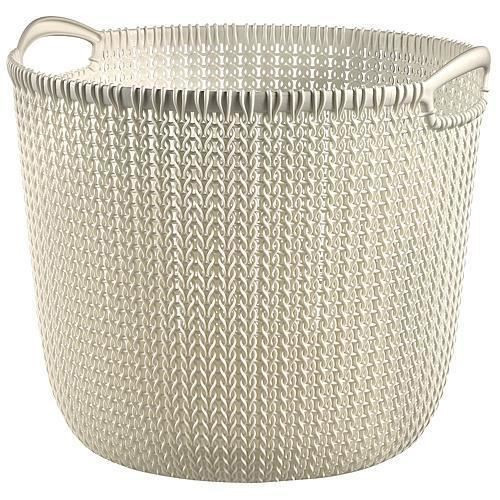 Cos rufe, 2 manere, crem, 30 L, 40x39x33 cm, Curver