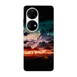 Husa compatibila cu Huawei Nova 8i model Clouds, Silicon, TPU, Viceversa, Transparent, Carcasa