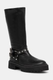 Steve Madden ghete de piele Gayet femei, culoarea negru, cu platforma, SM11003411
