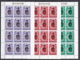 Cook Islands 1985 - CALUTI de MARE - 3 Minicoli de 12 val.- Mich. 62,40 Eur. MNH