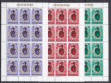 Cook Islands 1985 - CALUTI de MARE - 3 Minicoli de 12 val.- Mich. 62,40 Eur. MNH, Nestampilat