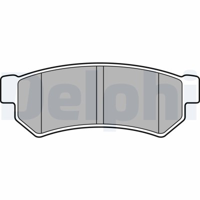 DELPHI LP2502 set placute frana,frana disc foto