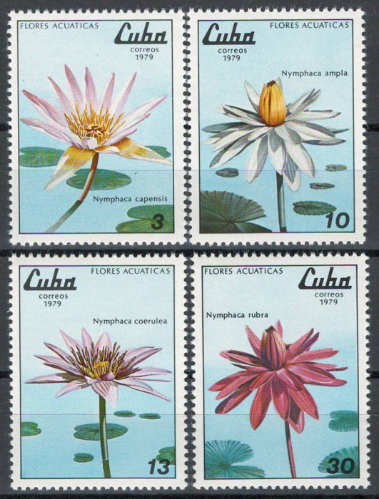 Cuba 1979 Mi 2379/82 MNH - Nuferi