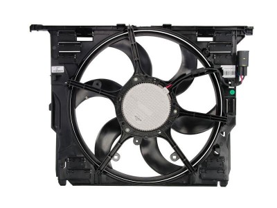 GMV radiator electroventilator BMW Seria 5 F10/F11, 2010-2017, 518d, 520d, motor 2.0 d, diesel, 400 W; 485 mm; 3 pini foto
