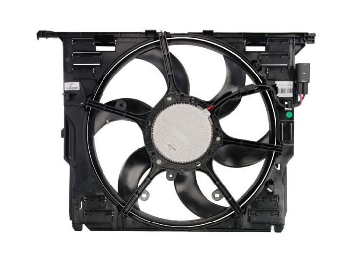 GMV radiator electroventilator BMW Seria 5 F10/F11, 2010-2017, 518d, 520d, motor 2.0 d, diesel, 400 W; 485 mm; 3 pini