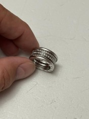 INEL AUR alb 18K - BULGARI B.ZERO1 + 110 Diamante = 1CT - Mar. 51 - Original !