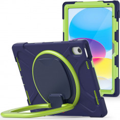 Husa Tech-Protect X-Armor pentru Apple iPad 10.9 10/2022 Albastru inchis/Verde