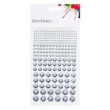 Autocolante Acrilice Argintii Forma Diamant Dimensiuni Mixte CMCLASS - Decorative Autoadezive