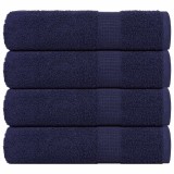 Gossi prosoape de dus, frogn, 4 buc., albastru marin, 70x140 cm, 360 g/m2