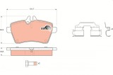 TRW GDB1629 COTEC set placute frana,frana disc