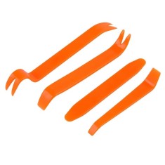Set 4 piese profesionale pentru demontarea interiorului auto,bord,usi - Portocaliu