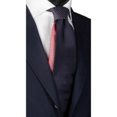 Cravată mătase cu nod &icirc;n contrast N2193, model unicat