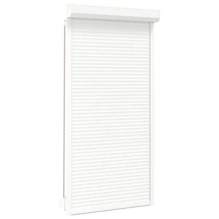vidaXL Oblon rulant, alb, 110 x 220 cm, aluminiu