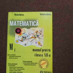 MATEMATICA CLASA A XII A -MANUAL BURTEA R18