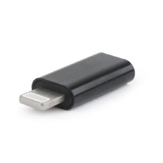 Adaptor Gembird USB-C la Iphone Apple Lightning 8PIN (tata) negru