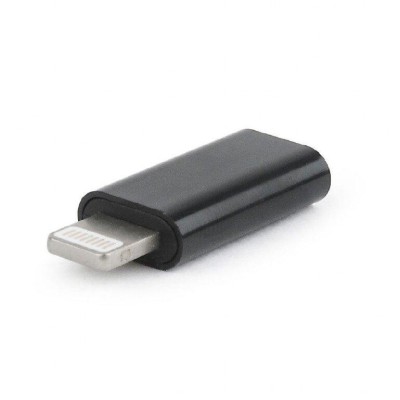 Adaptor Gembird USB-C la Iphone Apple Lightning 8PIN (tata) negru foto