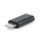 Adaptor Gembird USB-C la Iphone Apple Lightning 8PIN (tata) negru