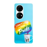 Husa compatibila cu Huawei P40 Pro model Can&amp;#039;t hide our pride, Silicon, TPU, Viceversa, Transparent, Carcasa