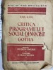 Karl Marx - Critica Programului Social Democrat din Gotha (1946) - Editura Partidului Social Democrat - Marxism