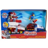 Set 2 masinute cu figurine PAW PATROL, Roll &amp;amp; Rescue